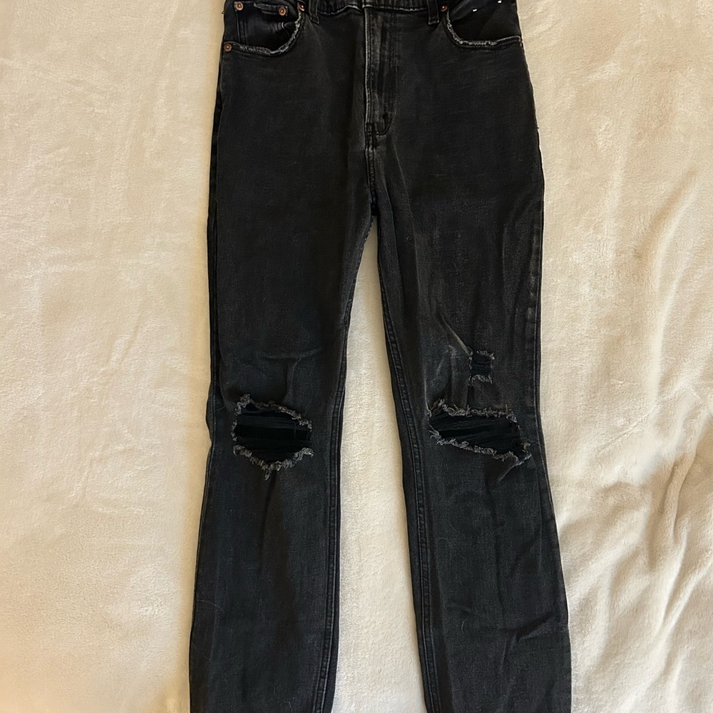 Abercrombie & Fitch Black Ripped Jeans